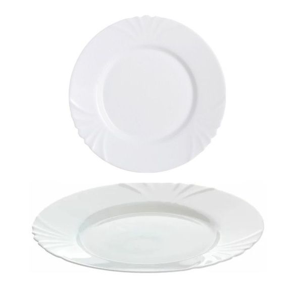 Тарелка мелкая 25см стеклокерамика КАДИКС Н4132 Е9596 40239 (24)