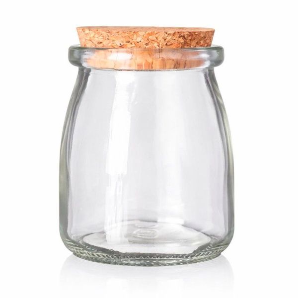 Банка для специй 200мл стекло с бамбук.пробкой B-200 (105)