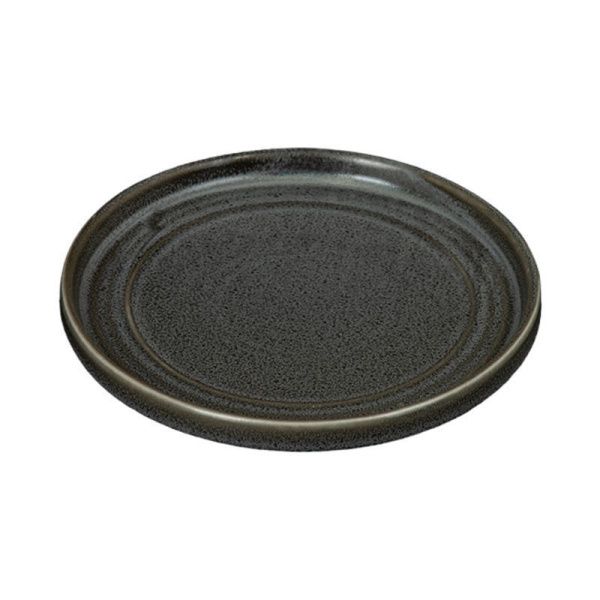 Тарелка мелкая 18см фарфор URBANO серый с бортами десертная [10984cem] (6)