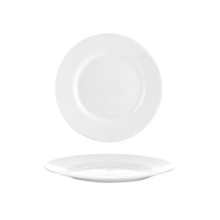 Тарелка мелкая 19см стеклокерамика ДИРЕКТОР БЕЛЫЙ десертная (24)