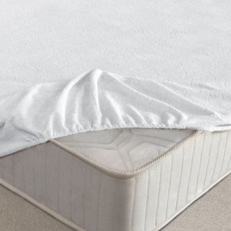 Наматрасник 120*200см водонепроницаемый натяжной (махра/ПЭ) в сум.