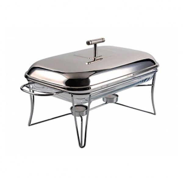 Мармит 2,2л 44*24,5*16,5см стекло INVITE прямоугольный на мет.подставке, 2 свечи ABI030 (4)