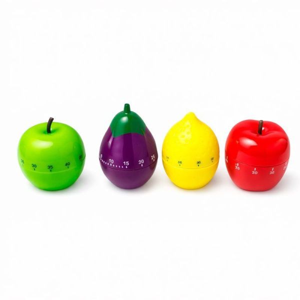 Таймер кухонный механический пластик в ассортименте (100)