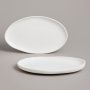 Блюдо набор 2пр 23,5*14*3см фарфор FASHION овальные (24)