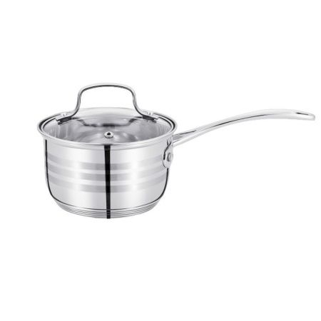 Ковш 1,2л h8см нерж.сталь Cintura со стекл.крышкой 14см 93-CIN-01 (6)