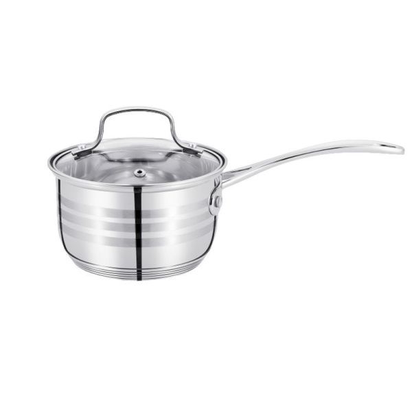 Ковш 1,2л h8см нерж.сталь Cintura со стекл.крышкой 14см 93-CIN-01 (6)