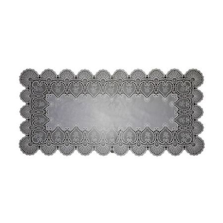 Салфетка сервировочная 16*33 (40*83см) ПВХ белая S-103 (6/240)