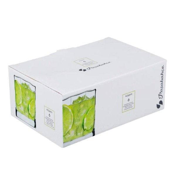 Стаканы для сока набор 6шт 200мл стекло КОШЕМ (8)