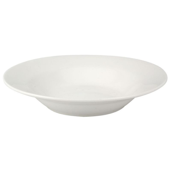 Тарелка глубокая 150мл 18*3,5см фарфор 7" 55 JC-8194 (80)