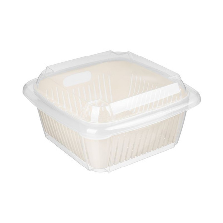 Контейнер пищевой 2,2л пластик Bergamo светло-бежевый с крышкой и вкладышем (10) 221143125/01