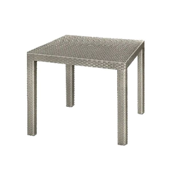Стол 815*815*750мм пластик Rodos квадратный серо-коричневый (1)