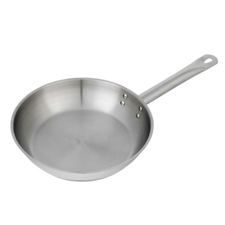 Сковорода 26см нерж.сталь ОБЩЕПИТ толщ.0,6мм без крышки индукц. дно ТРС 3,5мм КТ-ОБ-СН-26 (4)