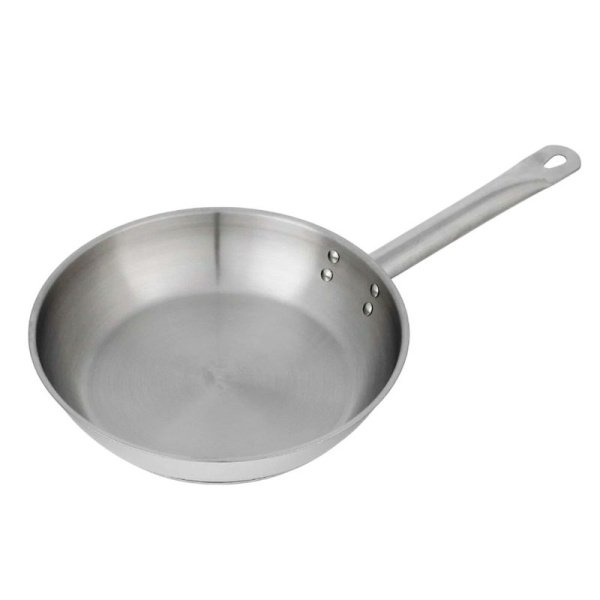 Сковорода 26см нерж.сталь ОБЩЕПИТ толщ.0,6мм без крышки индукц. дно ТРС 3,5мм КТ-ОБ-СН-26 (4)