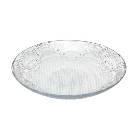 Тарелка мелкая 19,4см стекло ЛЕЙСИ десертная (12)