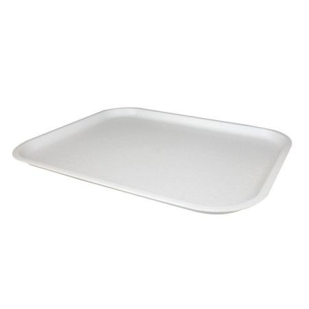 Поднос 45,9*35,9*2,1см пластик белый/мрамор ударопрочный прямоугольный (25)