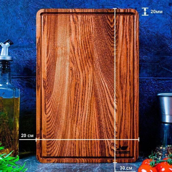 Доска разделочная 30*20*2см дуб прямоугольная TIMBERRY (1)