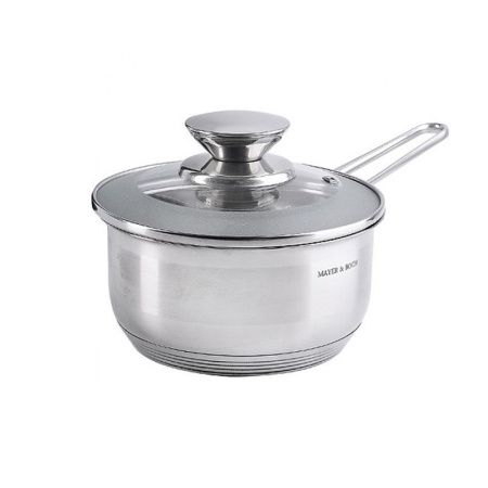 Ковш 750мл нерж.сталь со стекл.крышкой 14см MB30968 (8)