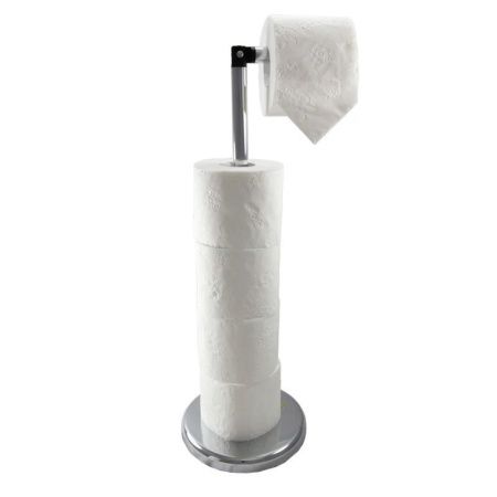 Держатель для туалетной бумаги напольный на 4+1 рулона 19*55*см хром.сталь Chelsea (6)