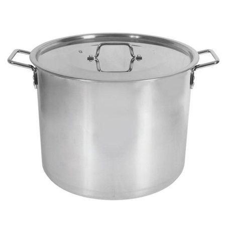 Котел 34л нерж.сталь ОБЩЕПИТ 40*30см свар.корпус, клеп.ручки, для всех плит кроме индукции КТ-ОБ-37 В (1)