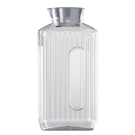 Кувшин 1,5л 11,8*8,5*22см пластик TREND серый металлик (12)