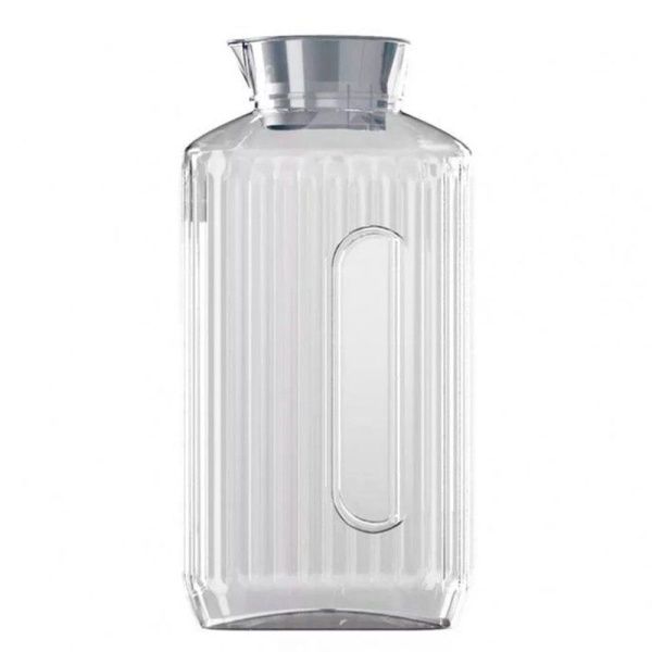 Кувшин 1,5л 11,8*8,5*22см пластик TREND серый металлик (12)