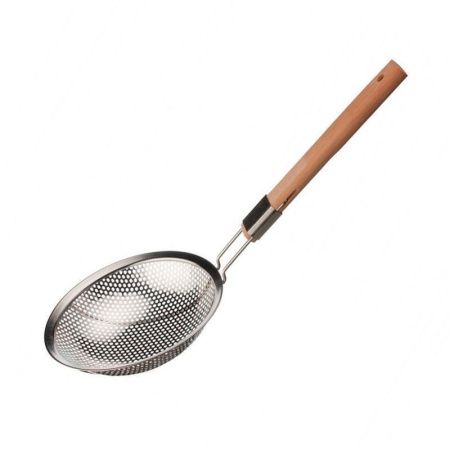 Дуршлаг 22см нерж.сталь сито крупное с дер.ручкой AST-005-D94-22 (120)