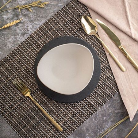 Салатник 16см фарфор ROCK WHITE треугольный DM8014-6 (6)