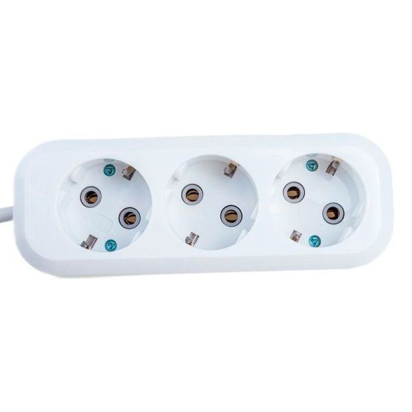 Удлинитель с заземлением 3 гнезда 3м 16А/3,5кВт ПВС3х1,0  Smartbuy SBE-16-3-03-Z (40)