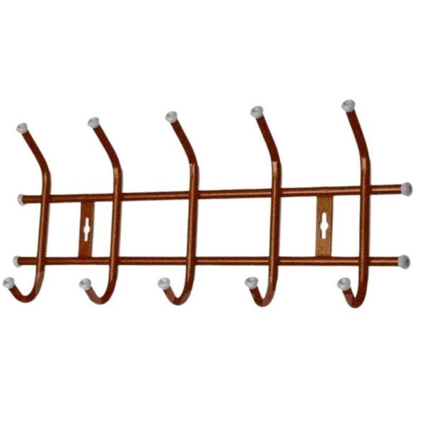 Вешалка 5 крючков настенная 465*190*80мм металл ВНТ5М медный антик (5)
