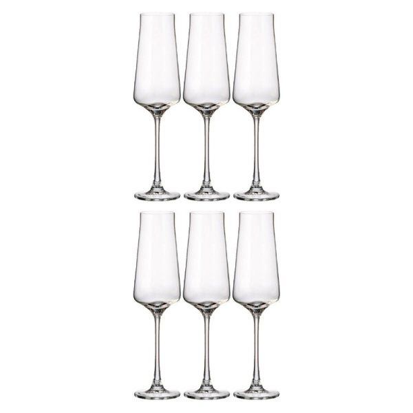 Бокалы для шампанского набор 6шт 270мл стекло СЕТТИЯ 91L/1SJ59/0/00000/270-664