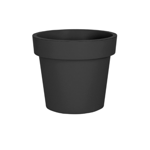 Кашпо 50л 41,5*47,7см пластик ЛОФТ серый (5)