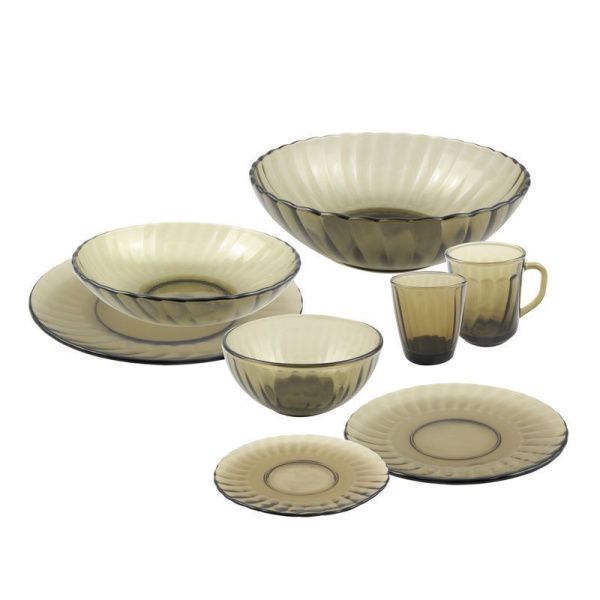 Столовый набор 44пр стекло ELICA дымка подар.уп. (1)