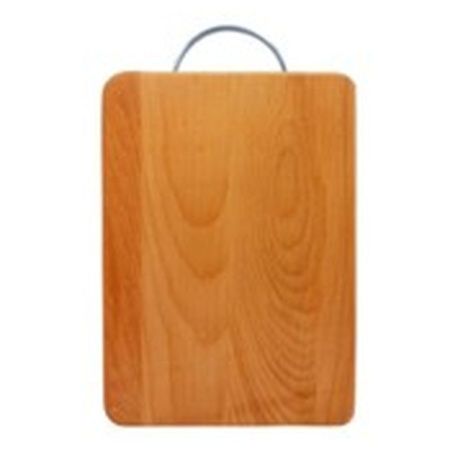 Доска разделочная 24*16см бук ХОЗЯЮШКА мини с мет.ручкой 12-41 (20)