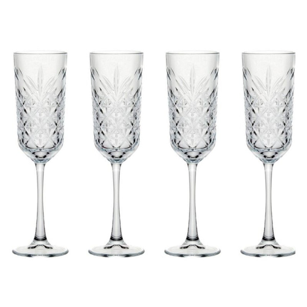 Бокалы для шампанского набор 4шт 175мл стекло ТАЙМЛЕСС (6)