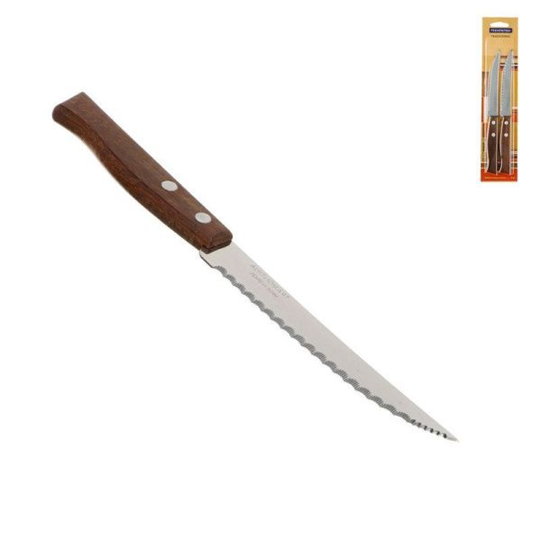 Ножи кухонные набор 2пр 12,7см нерж.сталь ТРАМОНТИНА Tradicional с зубчиками 22271/205 (6/300)