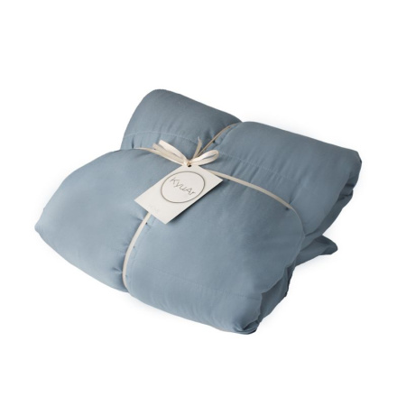 Покрывало стёганное 150*200 микрофибра серо-синий (1)