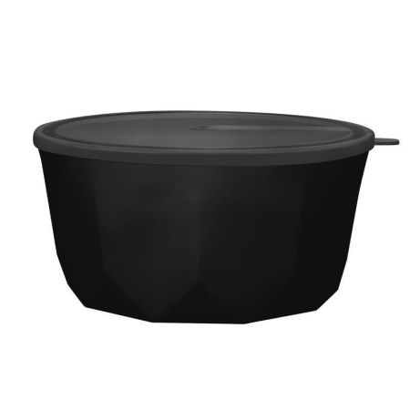 Салатник 3,1л пластик BLACK с крышкой (15)