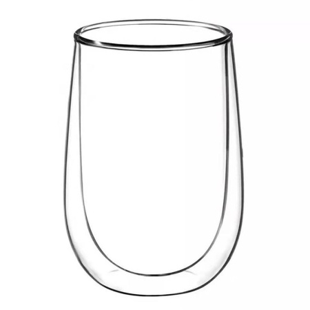 Стакан 350мл стекло с двойными стенками JC-15615 (100)