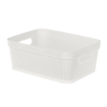 Корзина универсальная 11л 36,5*27*14см пластик Ajur белое облако (16)