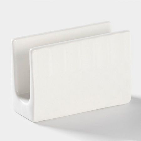 Набор для специй 3пр (солонка, перечница, салфетница) фарфор на дерев подставке Bella Tenero (36)