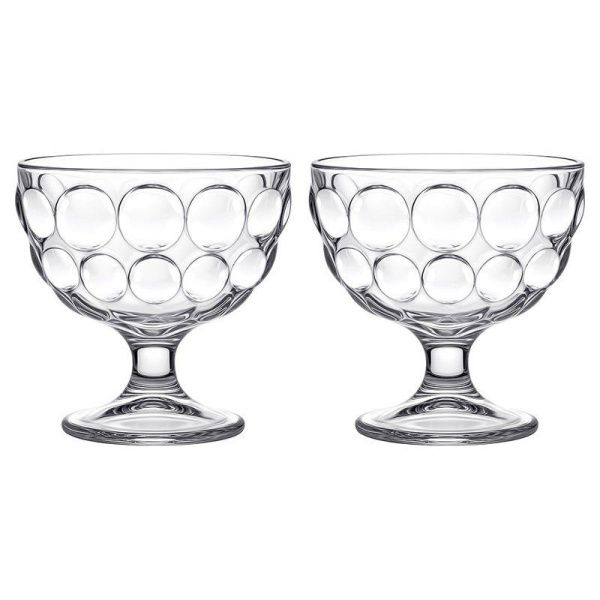 Креманки набор 2шт 300мл стекло BUBBLES (12)