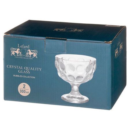 Креманки набор 2шт 300мл стекло BUBBLES (12)