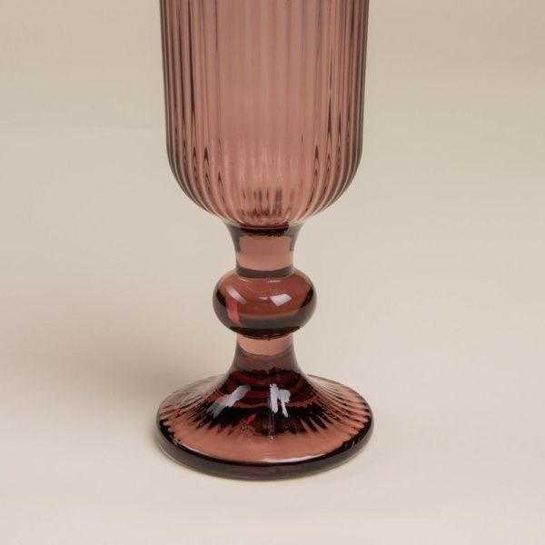 Бокалы для шампанского набор 2шт 150мл стекло МОДЕРН розовый 18,5*5,5см