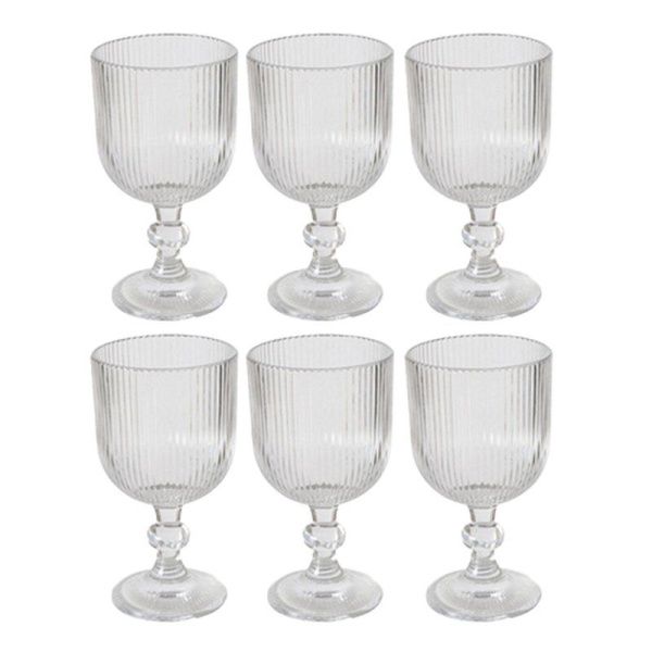 Бокалы набор 6шт 310мл стекло Вертикаль