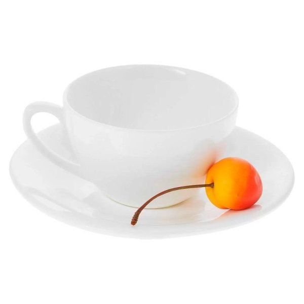 Чайный набор 2пр фарфор на 1 персону 180мл WL-993001/AB (6/48)