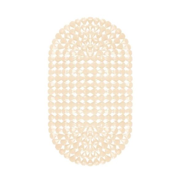 Коврик противоскользящий 38*67 ПВХ КАПЛЯ Пляжный песок (10)