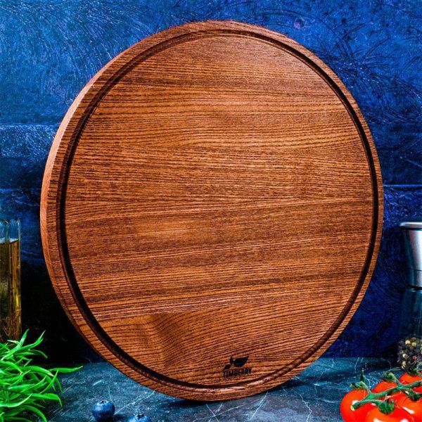 Доска разделочная 30*2см дуб круглая TIMBERRY (1)