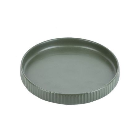 Тарелка мелкая 21*3см фарфор Scandi. Green Olive (24)