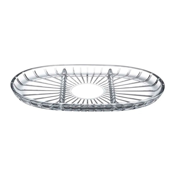 Менажница овальная 163*278мм стекло ЭЛЕГАНТ (6)