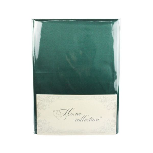 Скатерть 260*150см полиэстер 86% хлопок 14% ГЛАДЬ зеленая 1809В-01